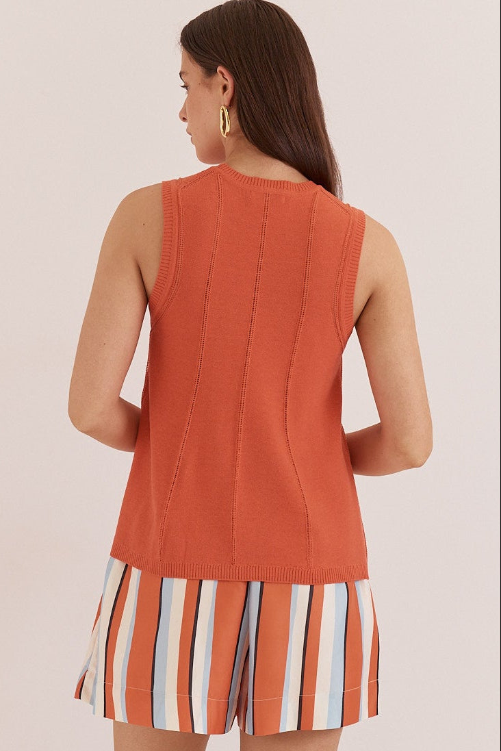 Krista Pointelle Tank Top