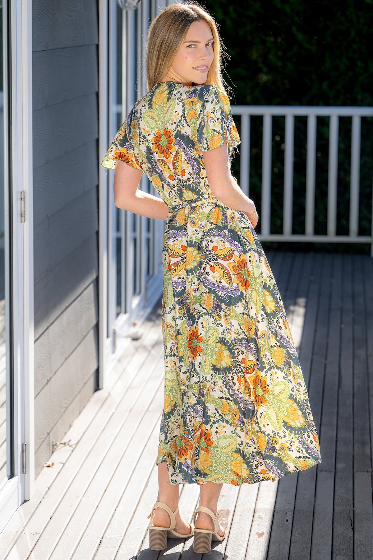 Pali Short Sleeve Wrap Dress