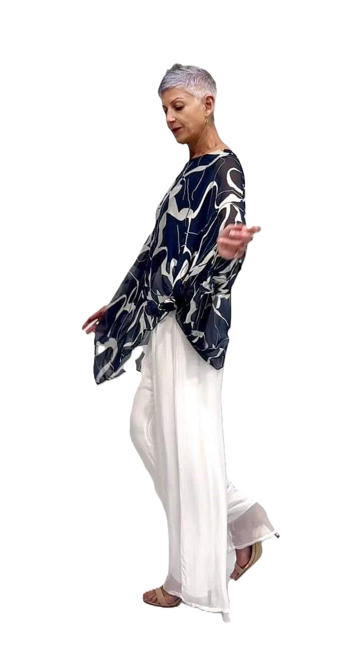 Abstract Kaftan Top