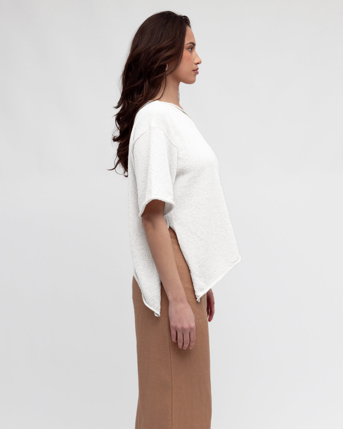 Asy Boucle Knit Top