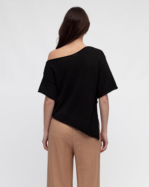 Asy Boucle Knit Top