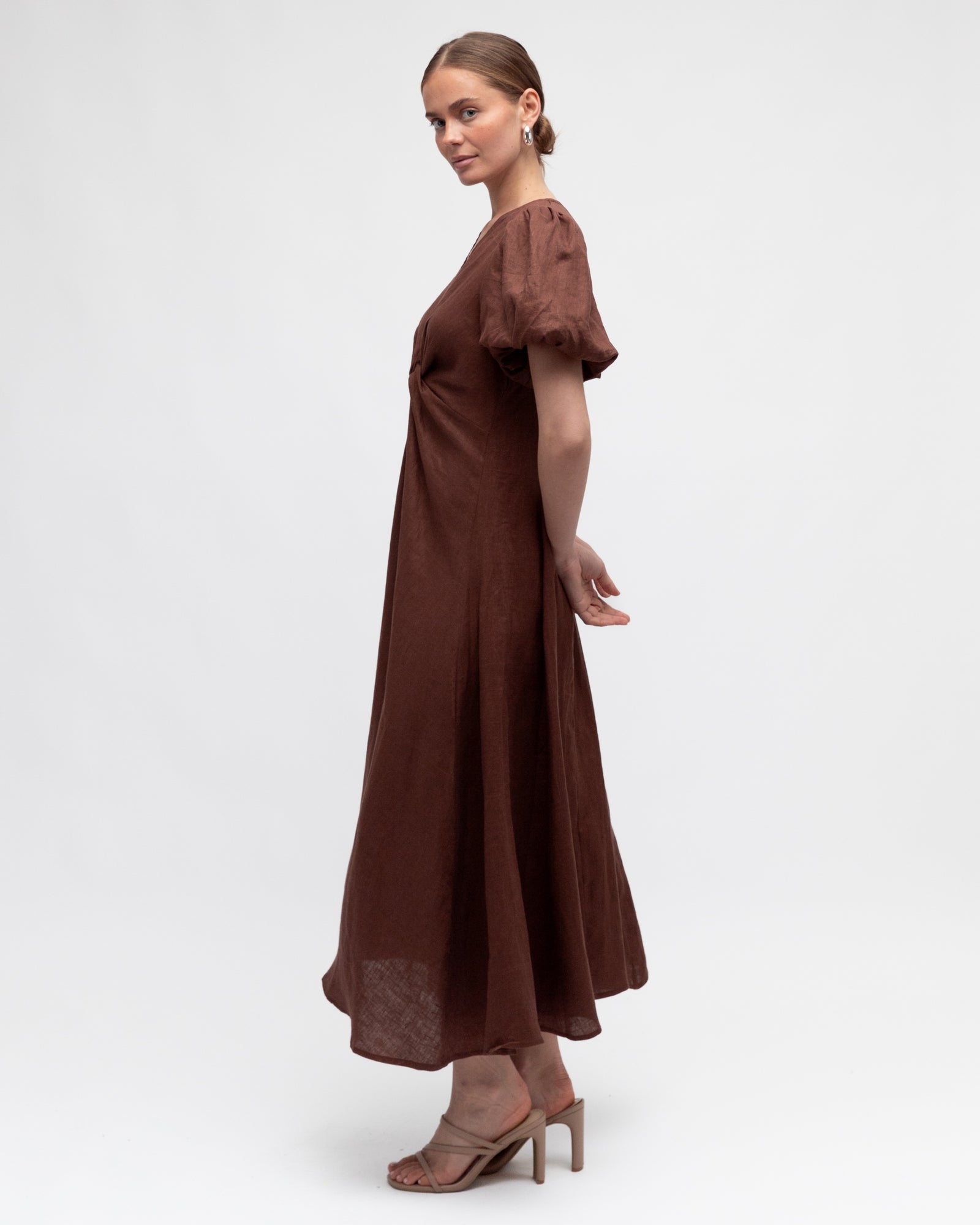 Chica Twist Knot Midi Dress