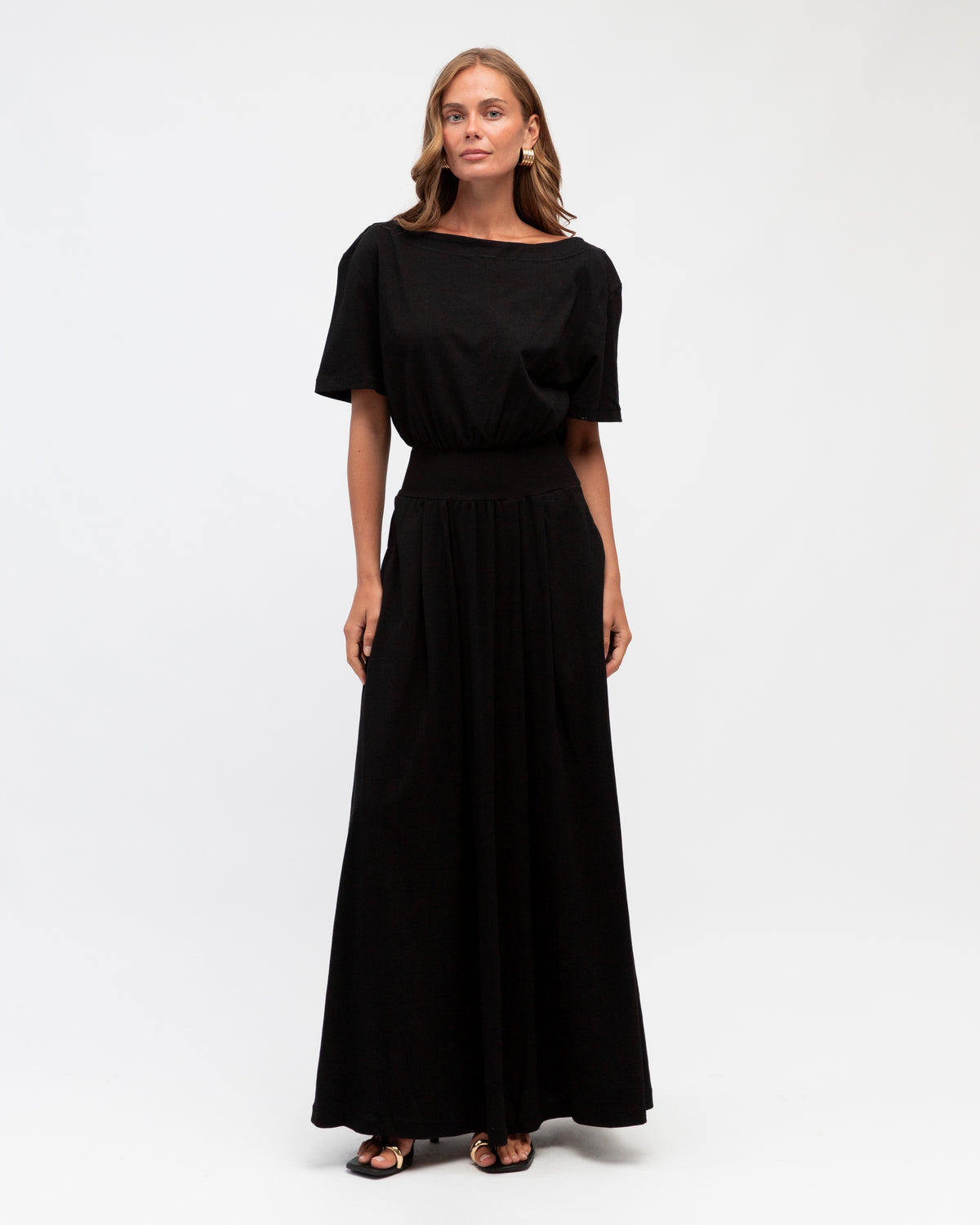 Jenna Boat Neck Maxi Dress