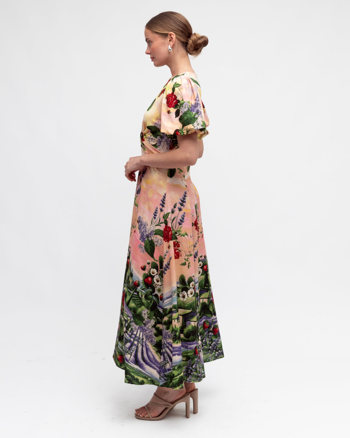 Provence Twist Midi Dress