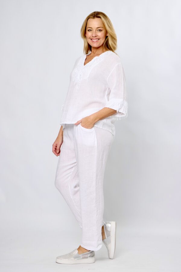 Lace Fringe Detail Top