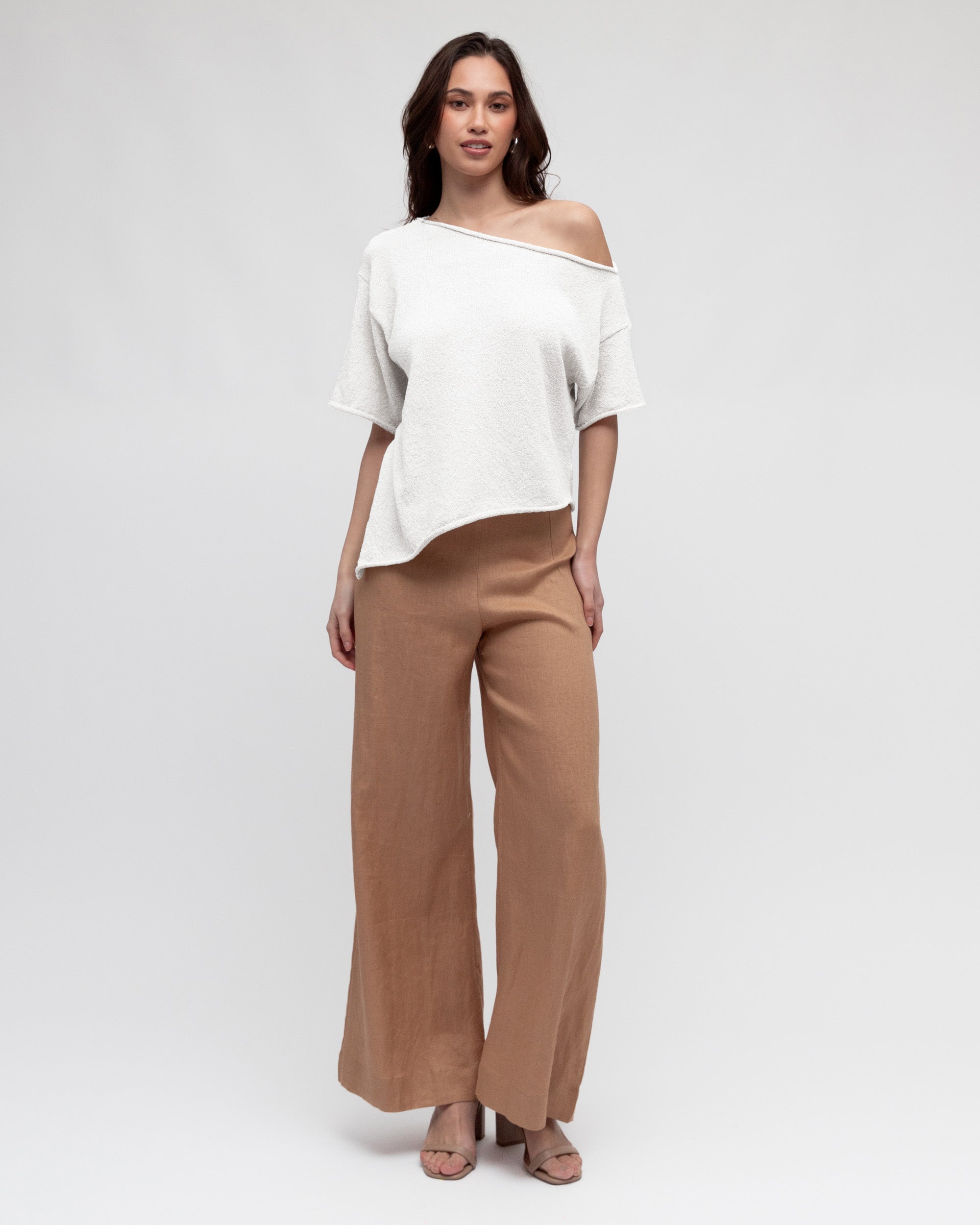 Asy Boucle Knit Top