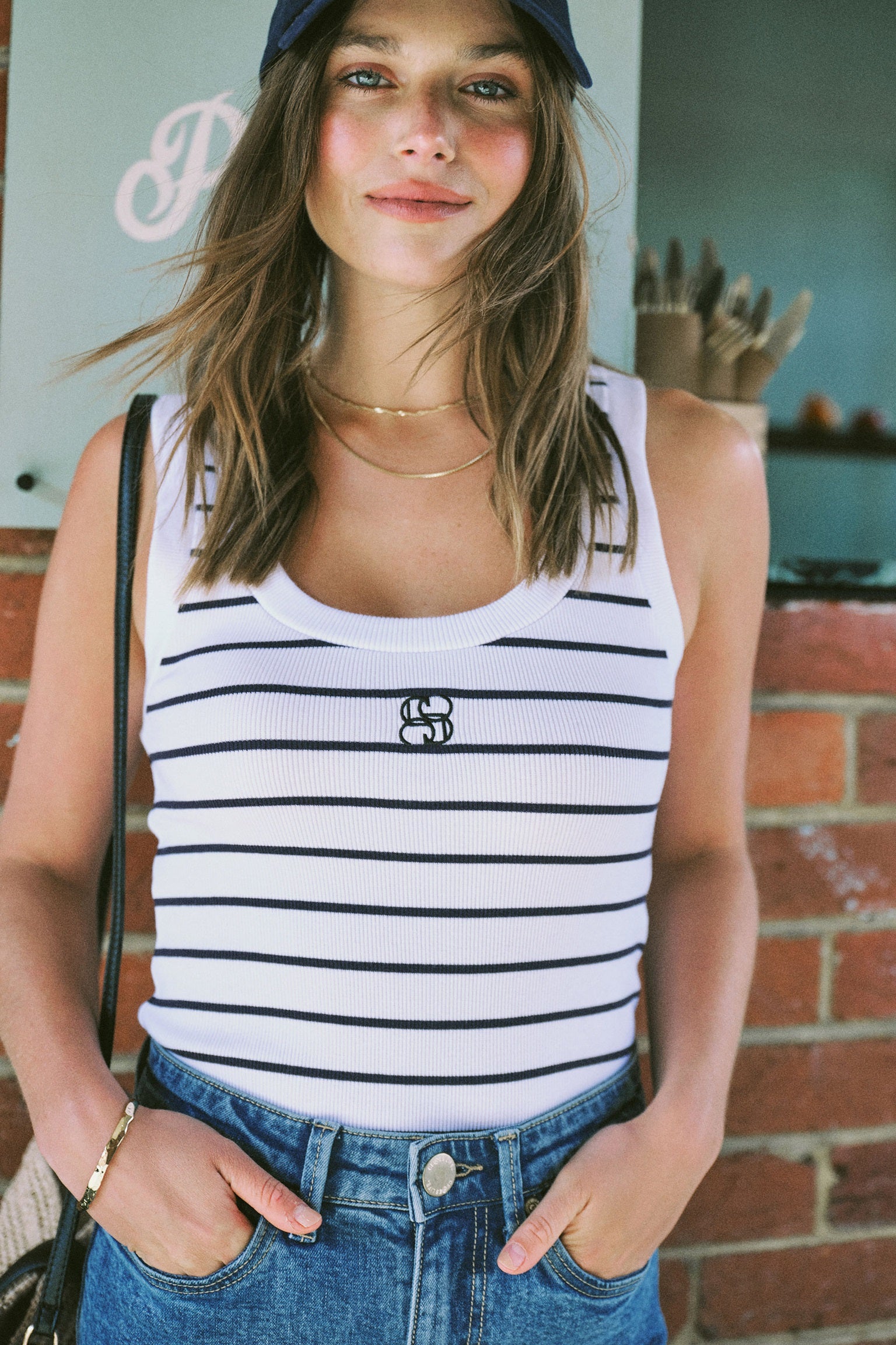 Zoe Contour Rib Scoop Tank Top