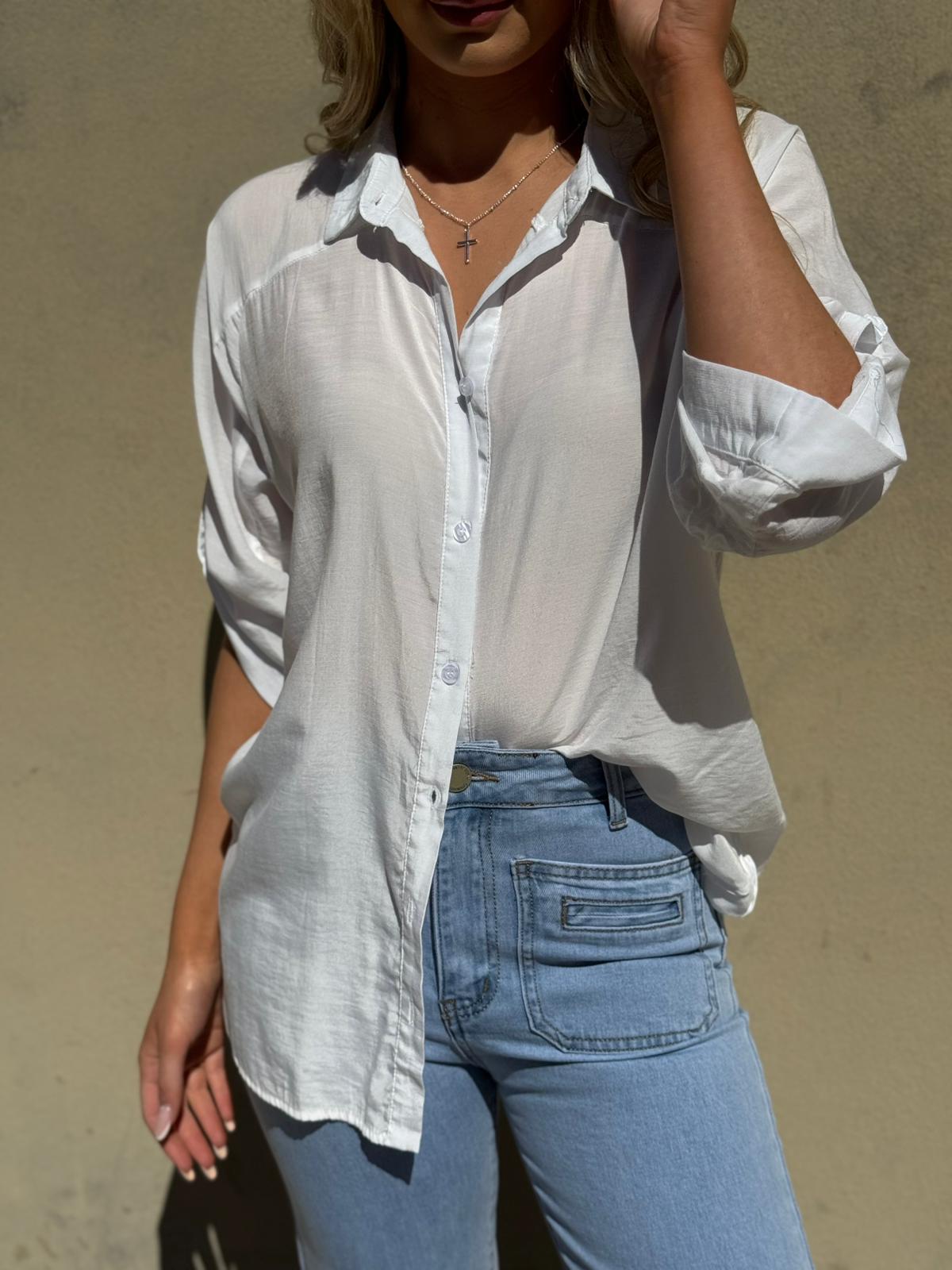 Slouch 3/4 Sleeve Blouse