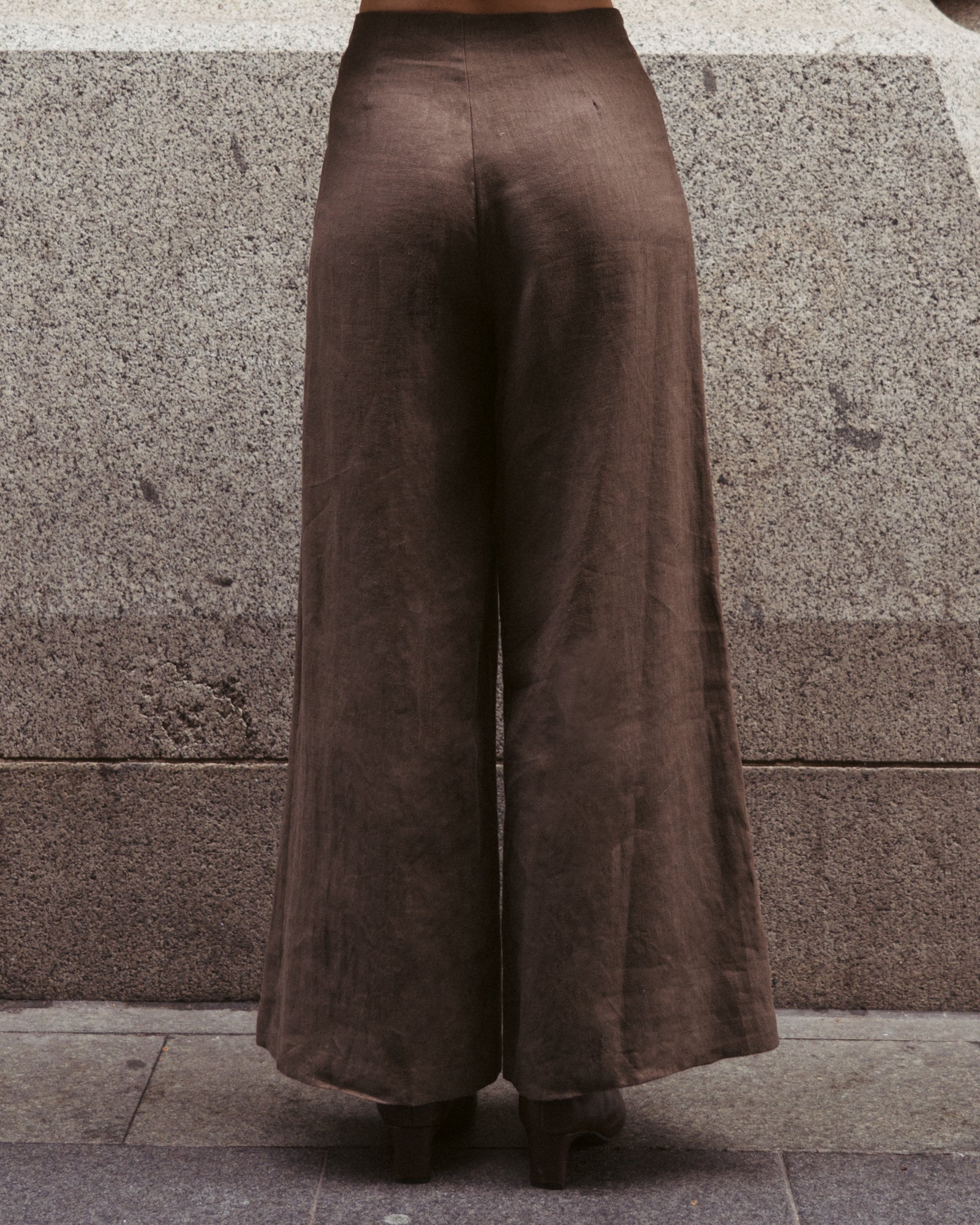 Camillia Front Seamed Linen Pants