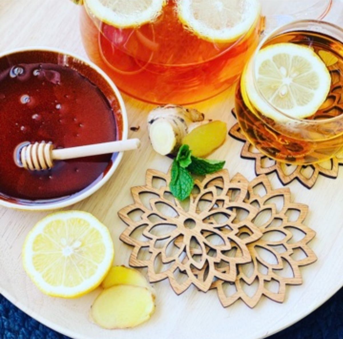 Laser Cut Timber Coasters