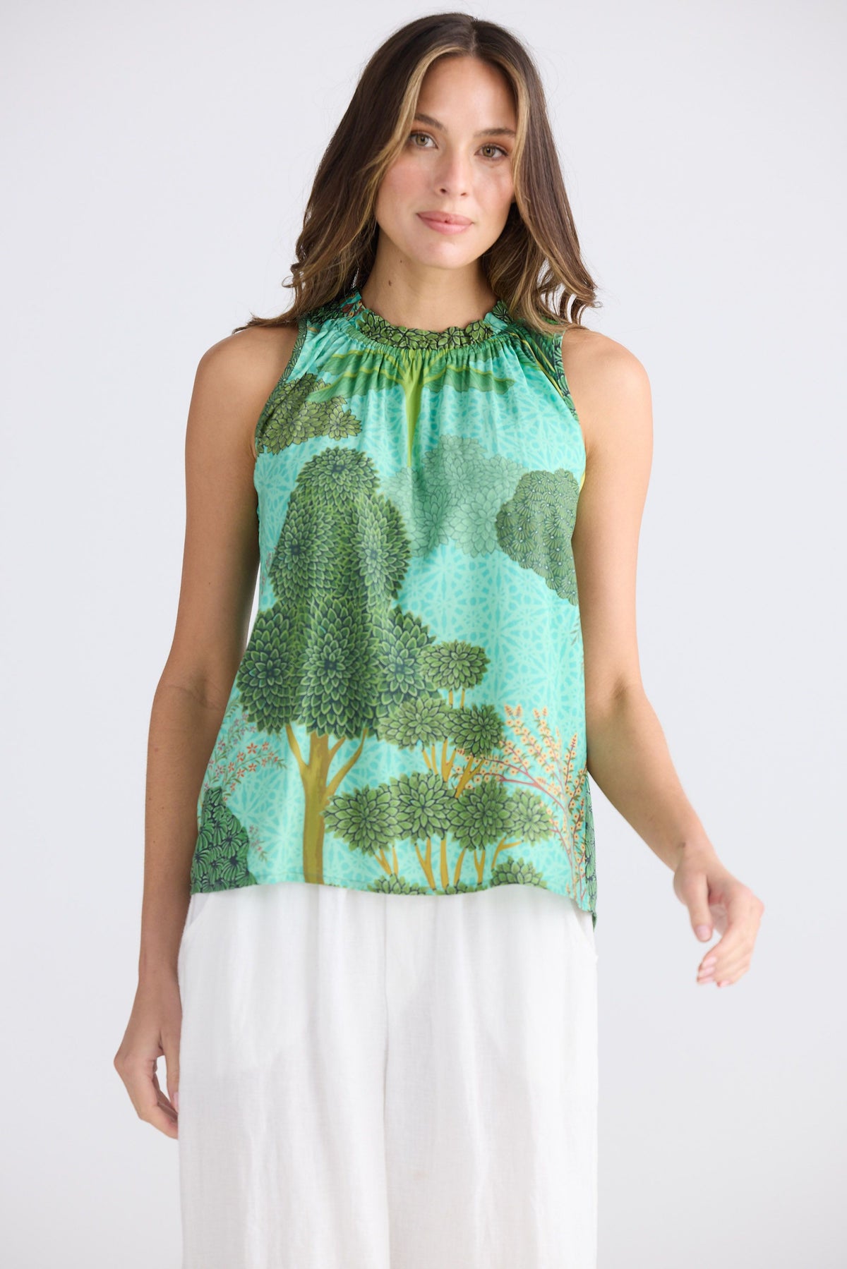 Margot Top - Rainforest Print
