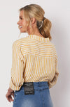 Stripe Long Sleeve Linen Shirt