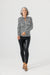 Marnie Long Sleeve Top in Black & White | Kindred Spirit Boutique and Gift