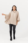 Claudine Poncho in Stone or Black at Kindred Spirit Boutique & Gift
