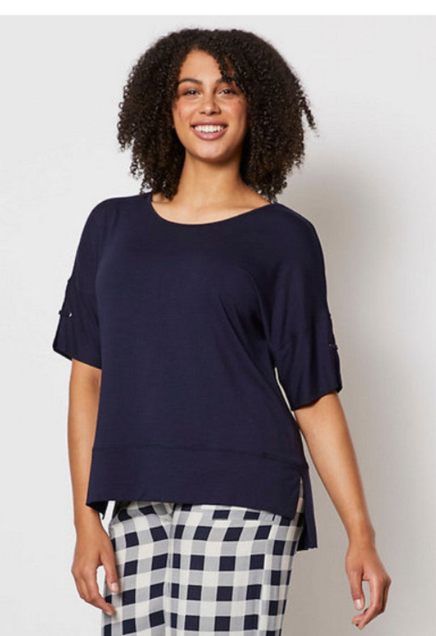 Eyelet Trim Tee by Clarity at Kindred Spirit Boutique & Gift