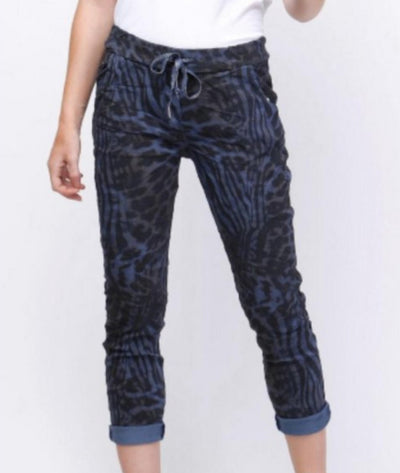 Zebra Striped Pants by Harmonie at Kindred Spirit Boutique & Gift