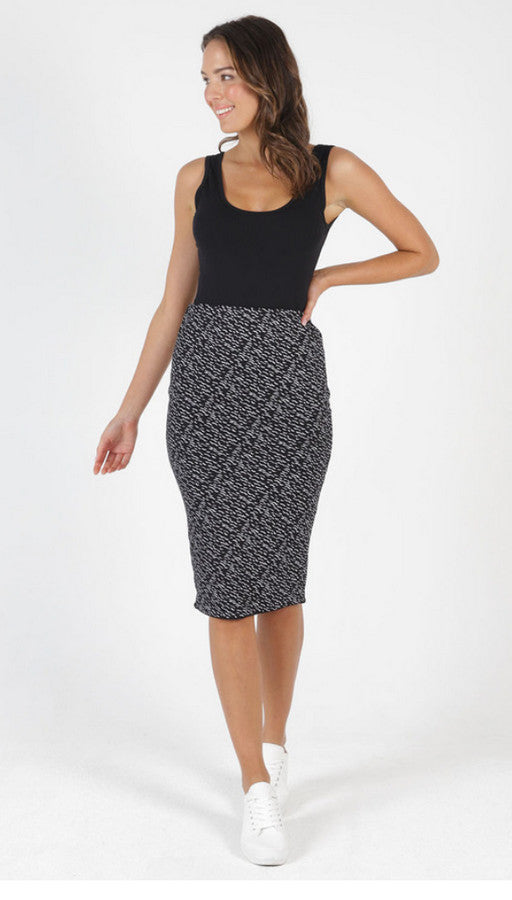 Maya Reversible Skirt by Betty Basics at Kindred Spirit Boutique & Gift