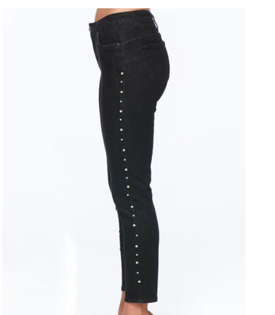 New London Jeans - Raunds with faux pearl detail at Kindred Spirit Boutique and Gift