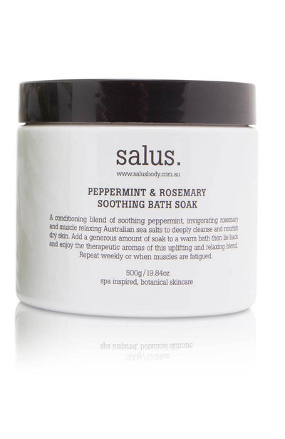 Salus Peppermint & Rosemary Soothing Bath Soak at Kindred Spirit Boutique & Gift