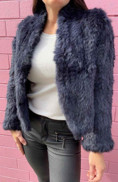 Crop Fur Jacket available at Kindred Spirit Boutique and Gift
