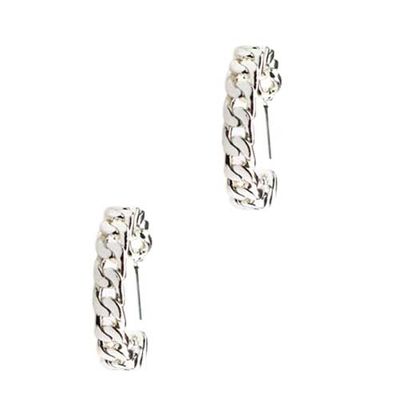 Medium Chain Link Hoop ER