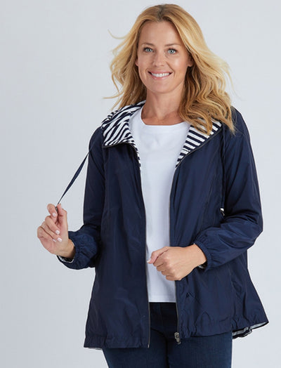 Gordon Smith Reversible Zip Jacket in Navy at Kindred Spirit Boutique and Gift