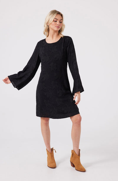Stardust Dress in Black at Kindred Spirit Boutique and Gift